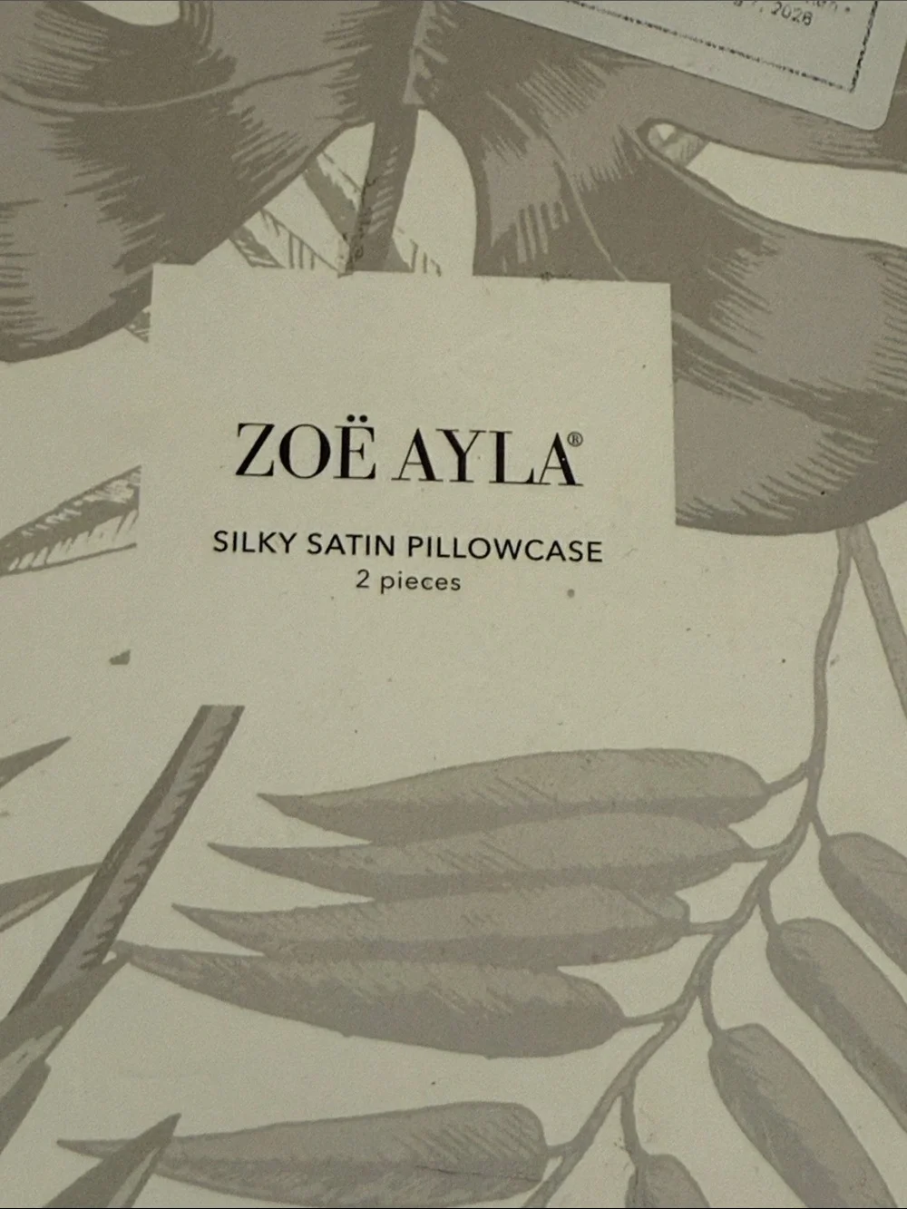 Zoe Ayla Silky Satin Pillowcase Set - Gray, 2 Pack
